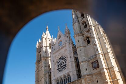 Detalle de la Catedral de León a Castilla y León.