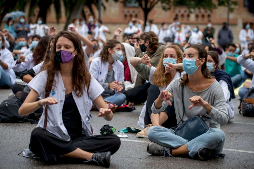 Manifestación de médicos intermedios 