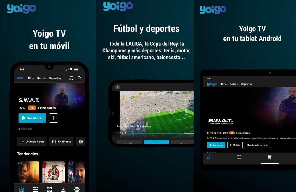 Imágenes filtradas de la aplicación TV Yoigo