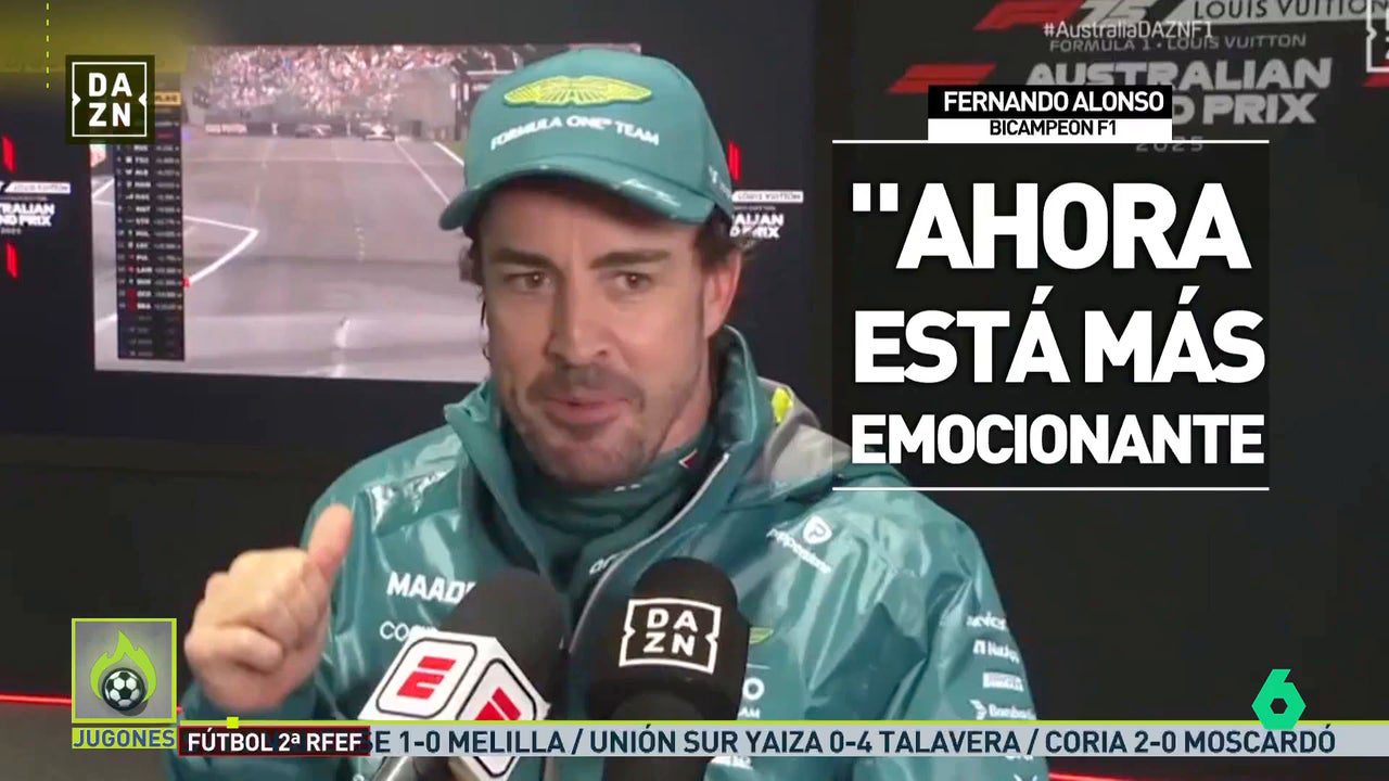 La reacción de Fernando Alonso a la doble salida de pista de los McLaren en Australia