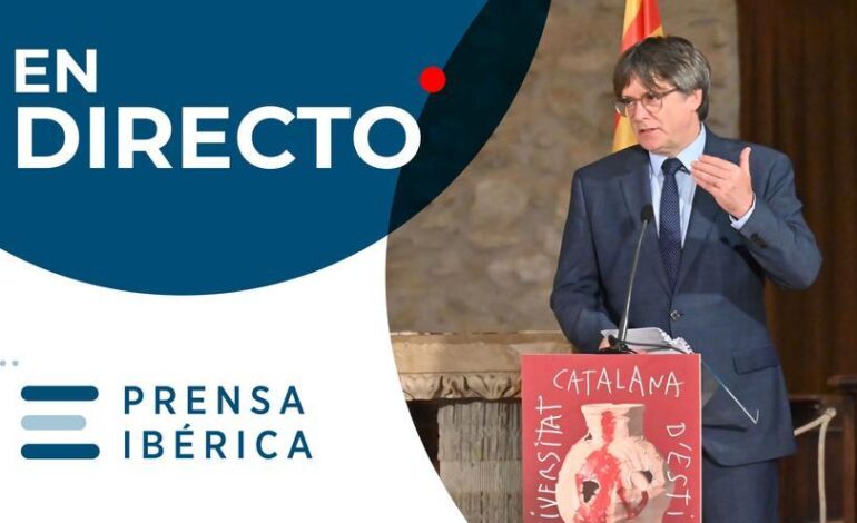 PSOE JUNTS PUIGDEMONT DIRECTO | Rueda de prensa de Puigdemont tras el pacto del PSOE con Junts