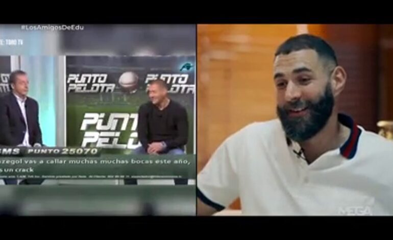 Benzema recuerda la entrevista que le hizo Pedrerol en 2012: "Sabía que iba a triunfar…"