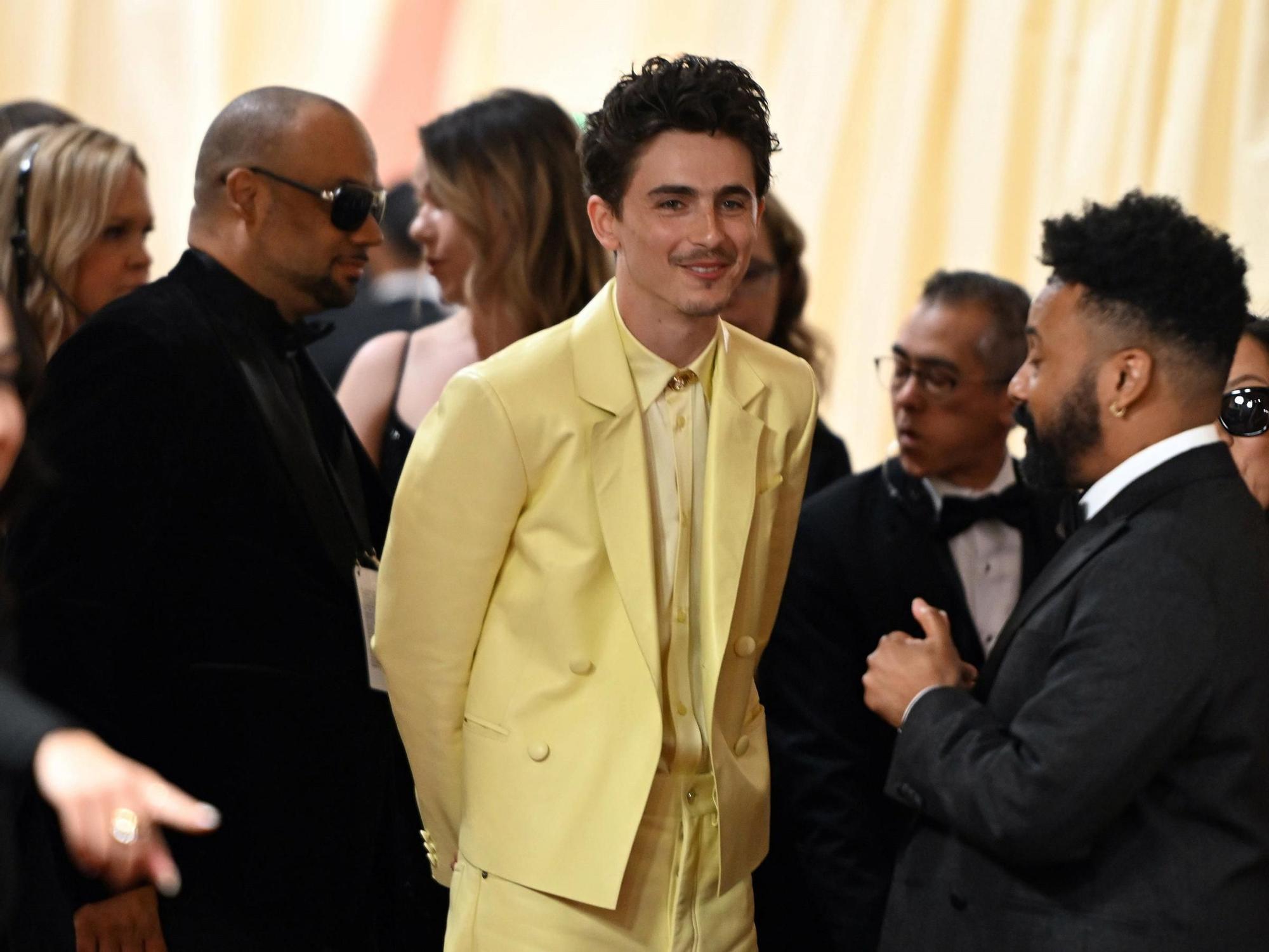 2 de marzo de 2025, Los Ángeles, California, EE. UU.: Timothee Chalamet durante las llegadas de la alfombra roja para los 97 ° Premios de la Academia, presentados por la Academia de Artes y Ciencias de Motion Motion (AMPA), en el Teatro Dolby en Hollywood.