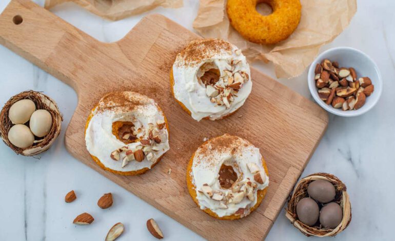 Donuts de pastel de zanahoria y canela: saludables y ¡brutales!