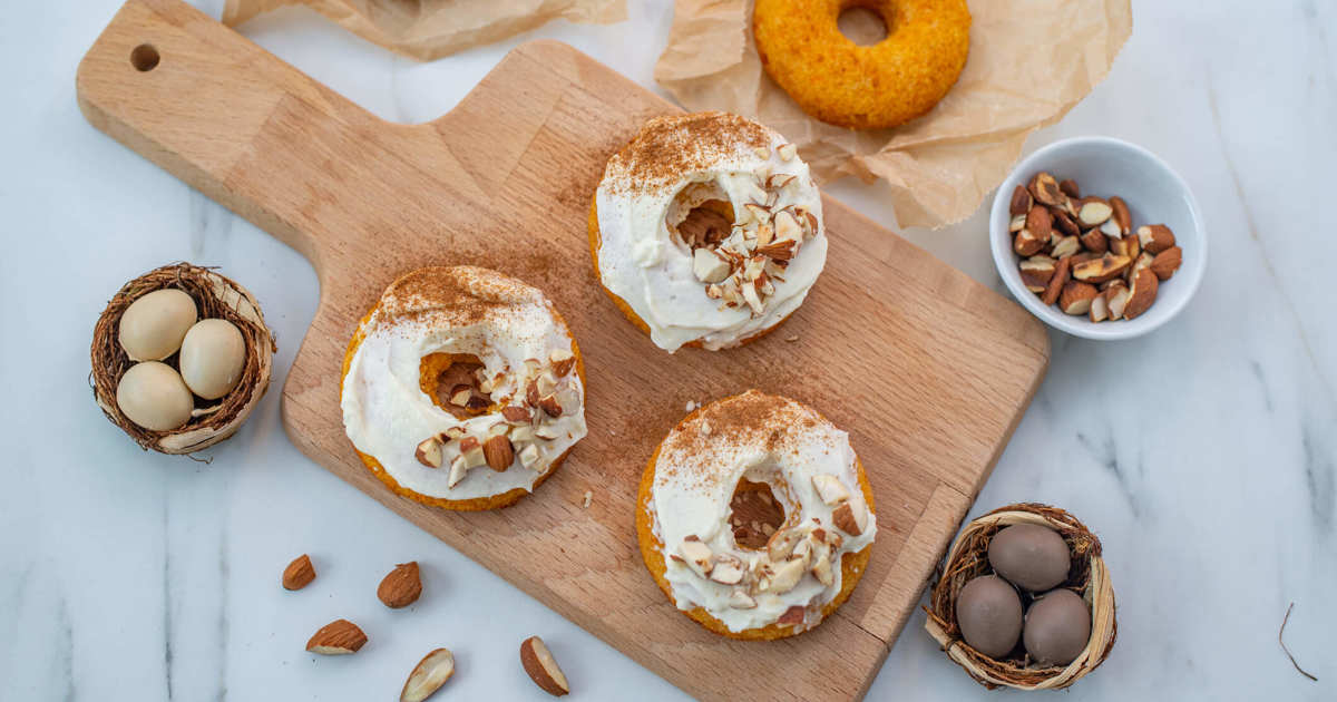 Donuts de pastel de zanahoria y canela: saludables y ¡brutales!