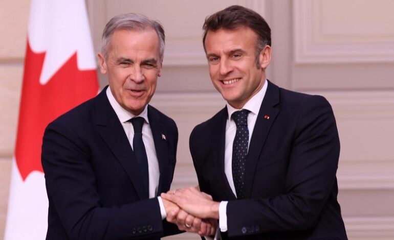 El nuevo primer ministro de Canadá apuesta ante Macron por reforzar sus lazos con «aliados fiables como Francia»