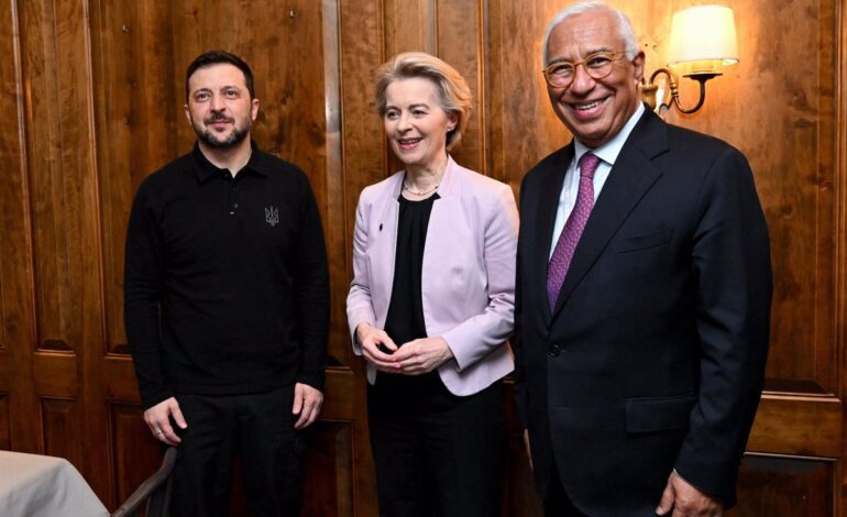 Costa y Von der Leyen escenifican el apoyo a Zelenski para negociar desde una posición de fuerza