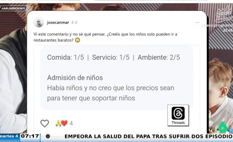 la reseña de un cliente de un restaurante caro genera debate