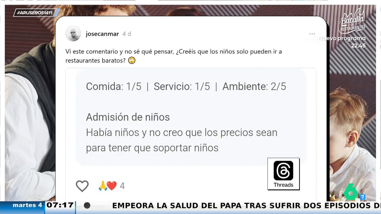 la reseña de un cliente de un restaurante caro genera debate