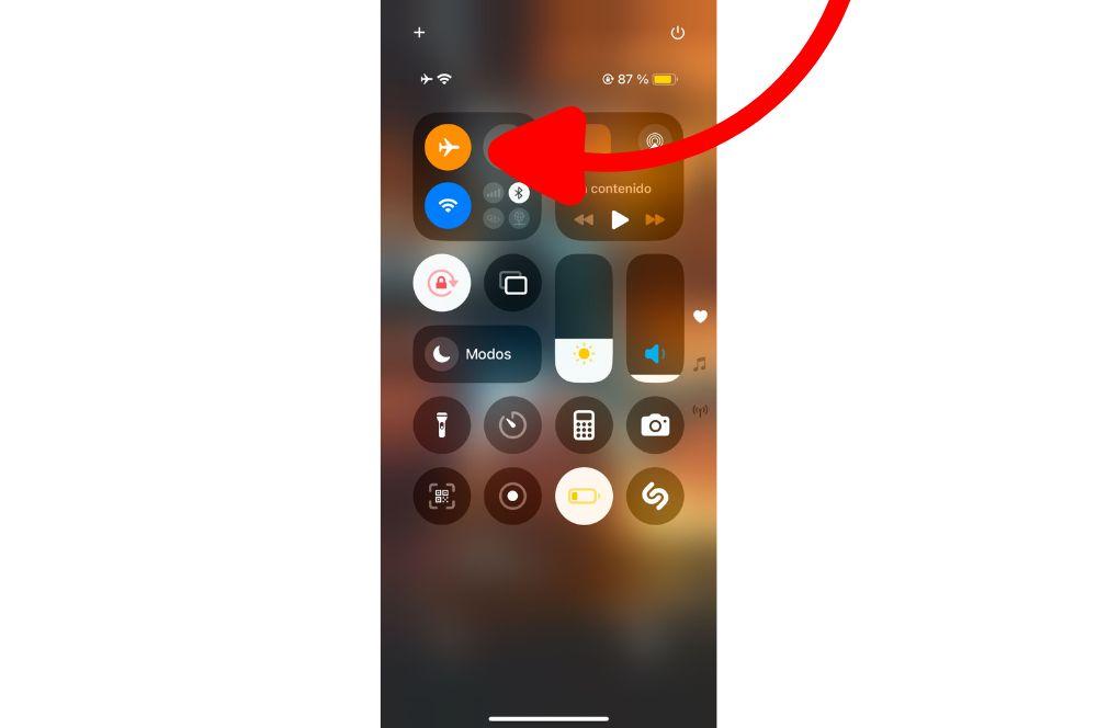 Modo de aire de iPhone