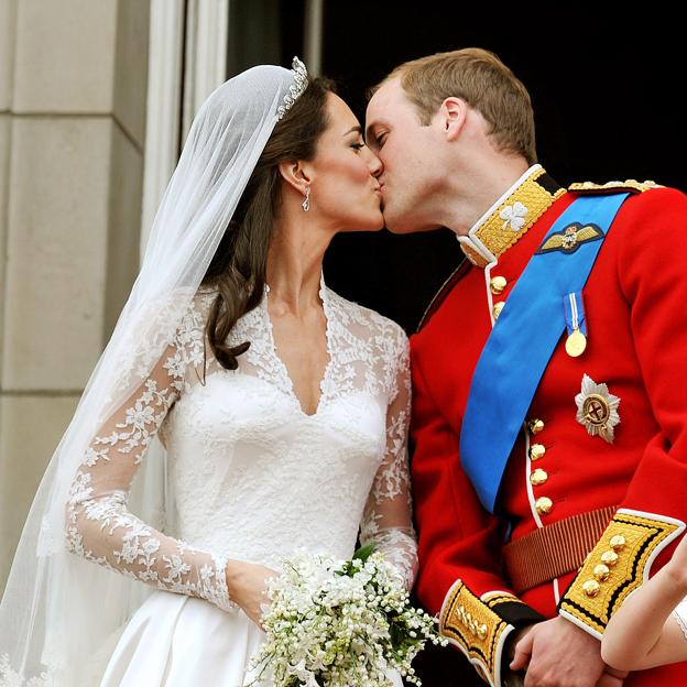 El día de la boda de Kate Middleton y el Príncipe Guillermo en 2011.