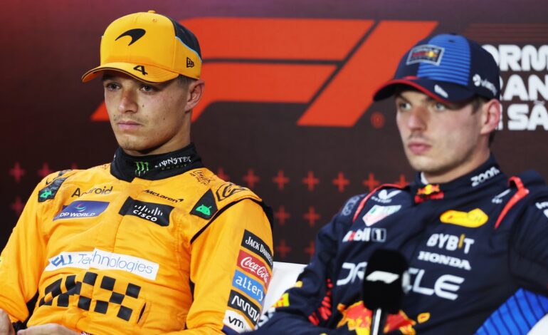 Verstappen por detrás de Norris… y sin Hamilton