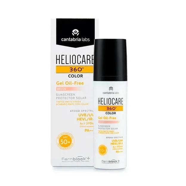 360 ° de aceite de gel con calma Heliocare.