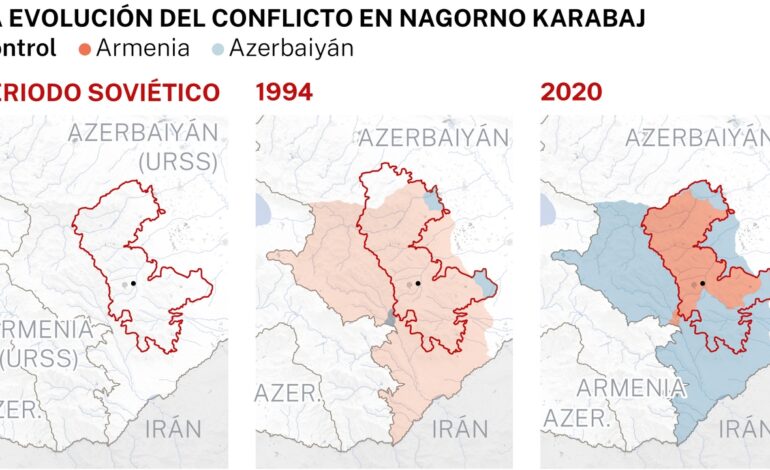 Armenia y Azerbaiyán llegan a un acuerdo de paz por Nagorno Karabaj