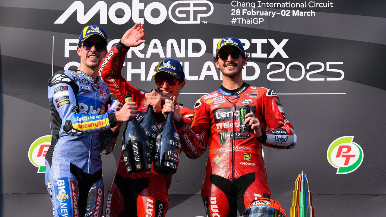 El podio Álex Márquez no cambia el favoritismo de Marc y Bagnaia: «Estoy por detrás»