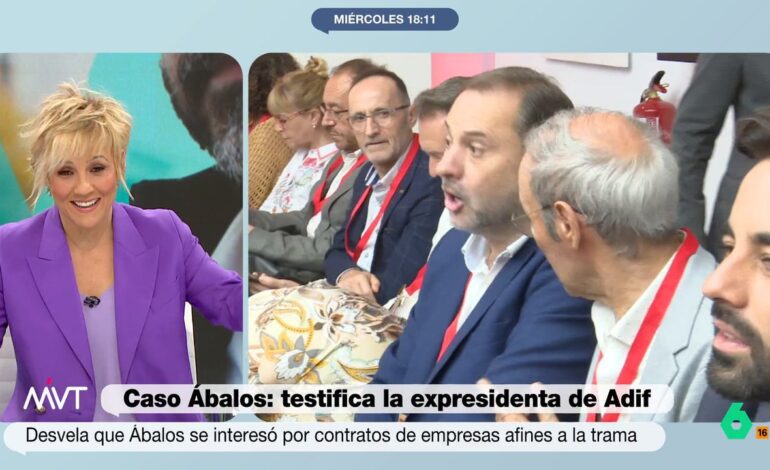 La reacción de Cristina Pardo al 'colarse' una sirena en Más Vale Tarde: "Si van a detener a alguien, que sea en directo"