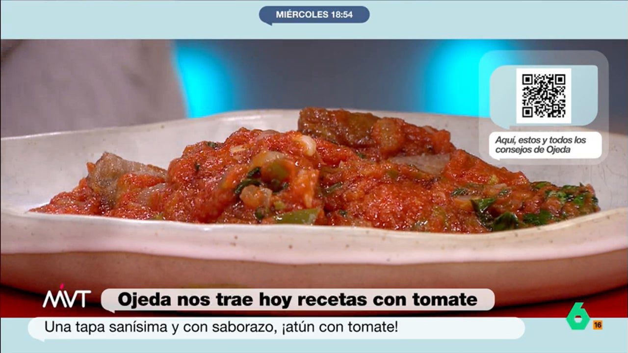 La receta de atún con tomate saludable del nutricionista Pablo Ojeda, paso a paso