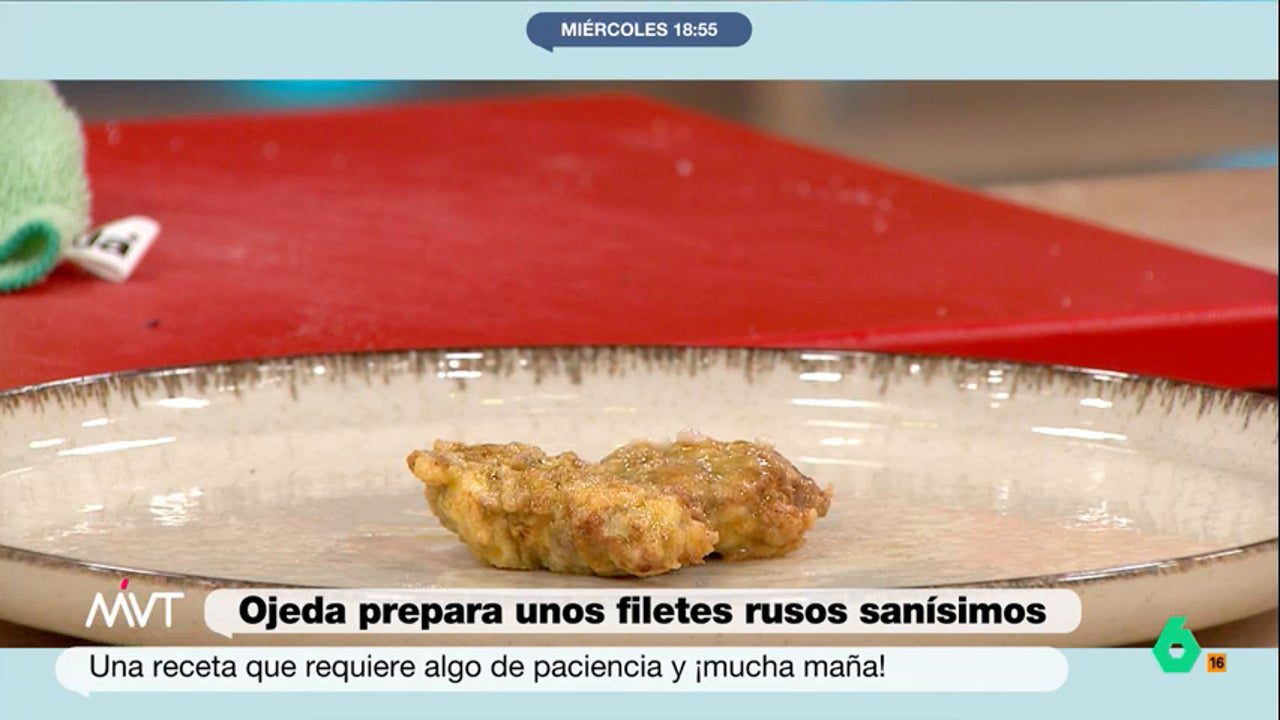 La receta de filete ruso ‘fit’ del nutricionista Pablo Ojeda, paso a paso