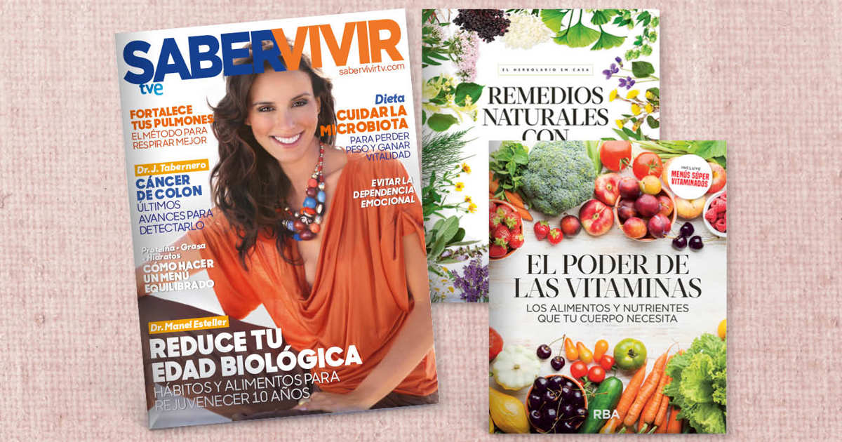 tu revista Saber Vivir más una guía práctica para cuidarte de la manera más natural