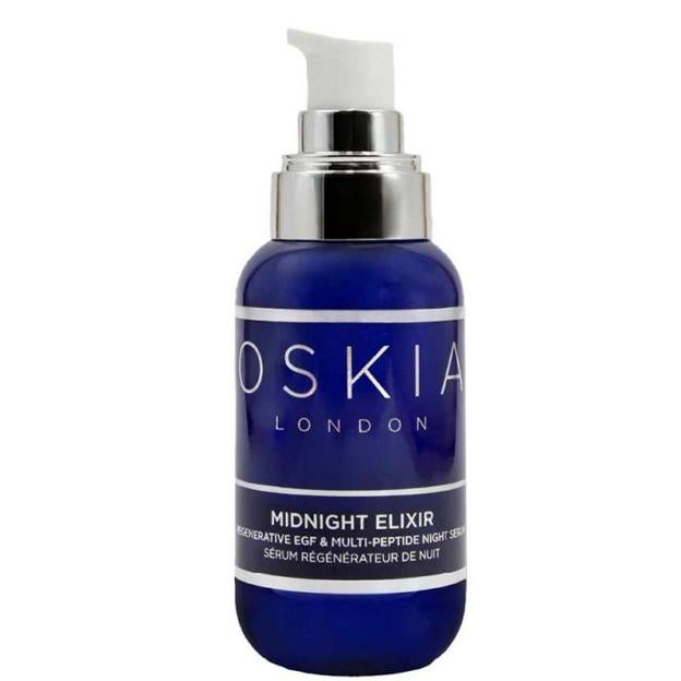 Midnight Elixir Regenerative EGF y suero nocturno multi-pates por Oskia. Precio: 198 euros