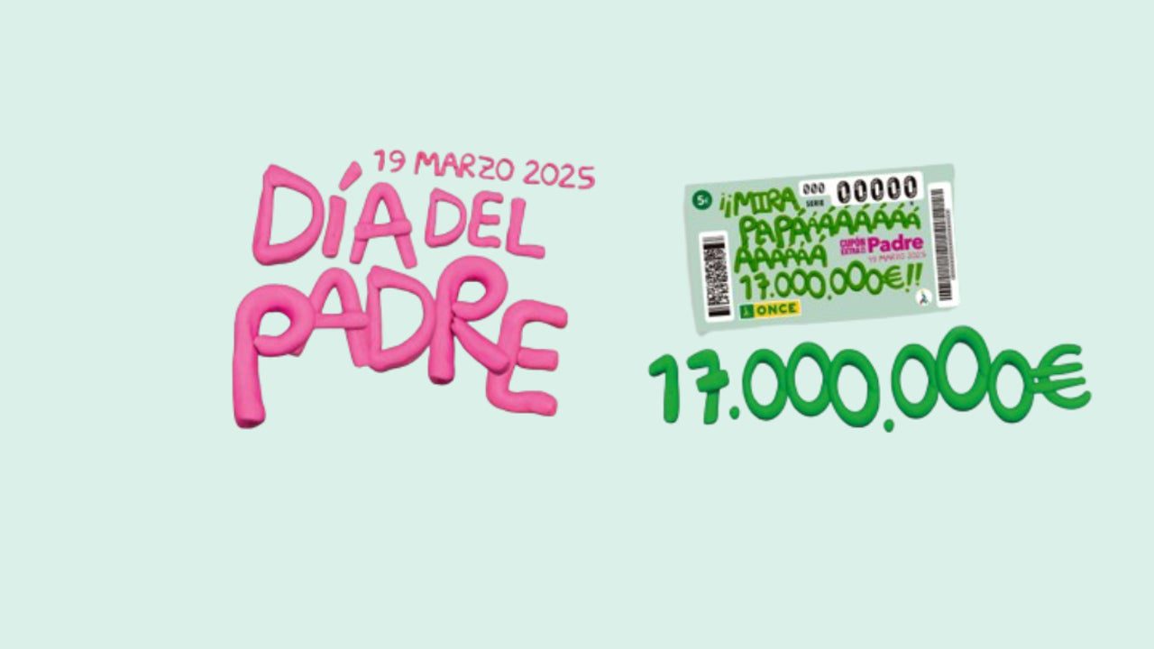 ¿A qué hora es el Sorteo del Cupón Extra de la ONCE por el Día del Padre, con un premio de 17 millones de euros?