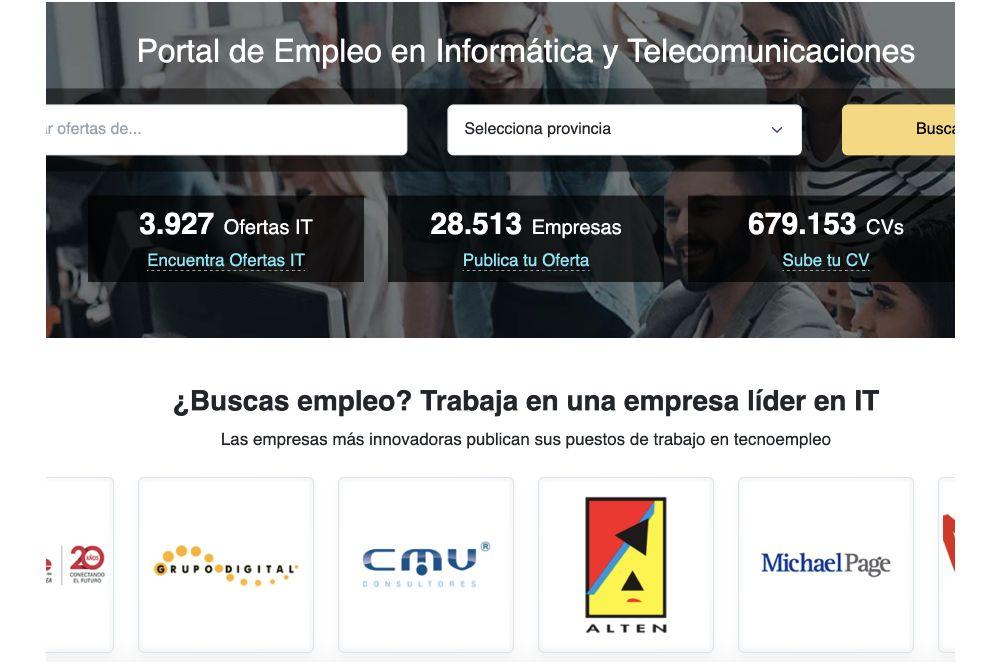 Portal de empleo de Tecnoemplogo