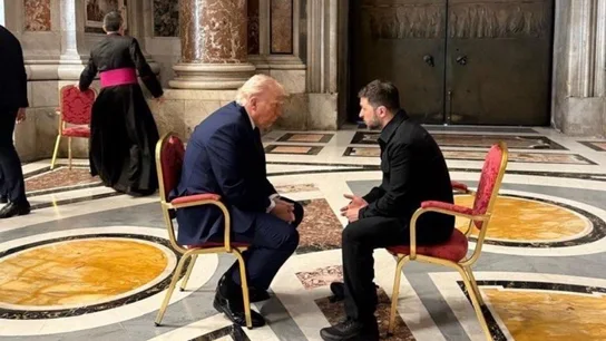 Donald Trump y Volodimir Zelenski