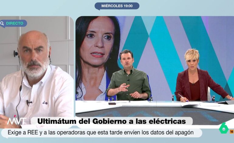 Diego Mateos, experto energético, asegura que se tardará "meses" en saber las causas del apagón