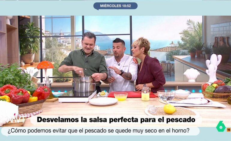 Iñaki López muestra sus dotes culinarias batiendo unas yemas: «Me siento como la Thermomix»