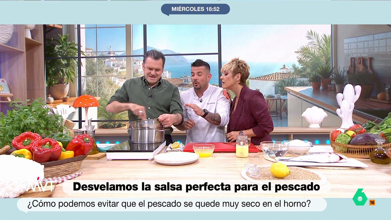 Iñaki López muestra sus dotes culinarias batiendo unas yemas: «Me siento como la Thermomix»