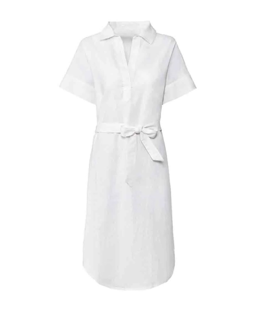 Vestido de camisa de lidl blanco