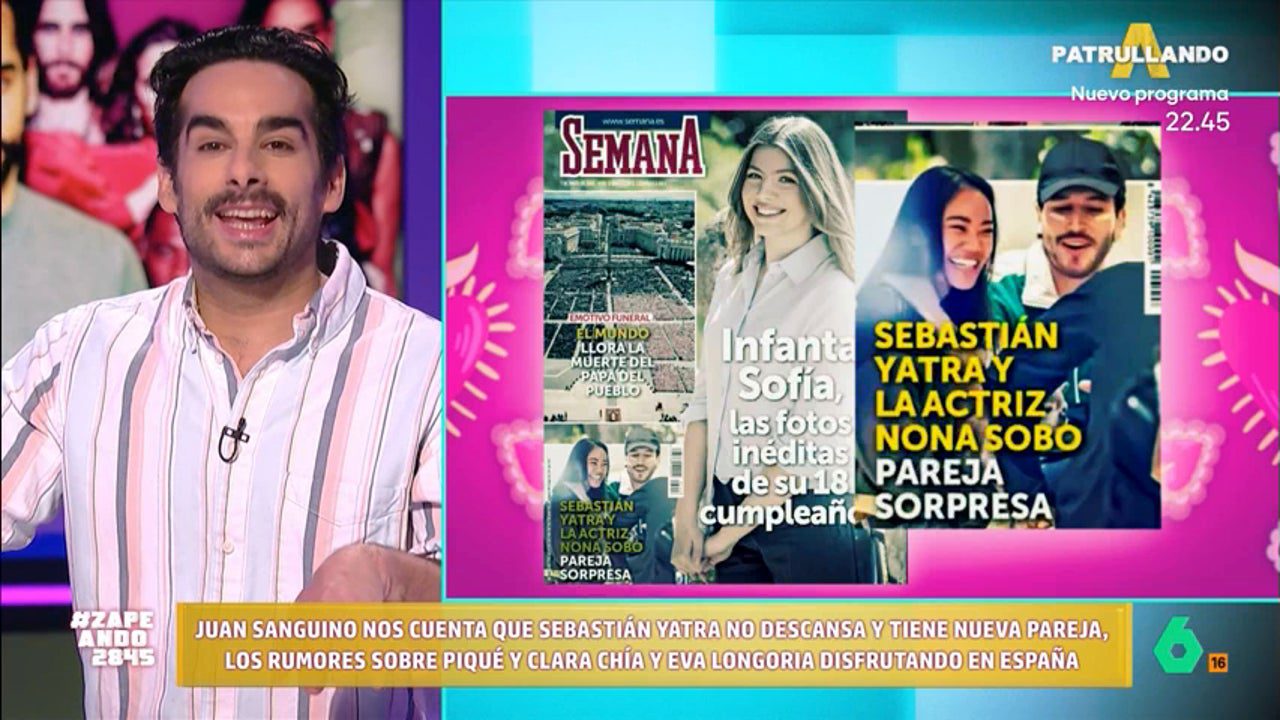 El ‘consejo’ de Juan Sanguino a Nona Sobo tras sus fotos junto a Sebastián Yatra: «¡Cásate con él!»