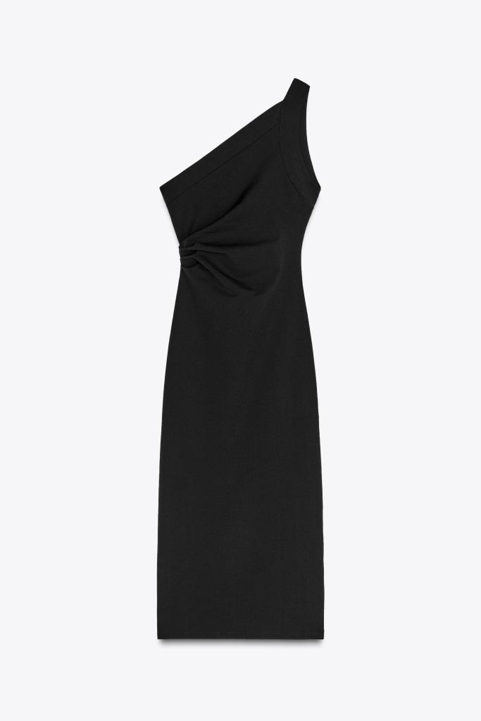 Vestido asimétrico de Zara