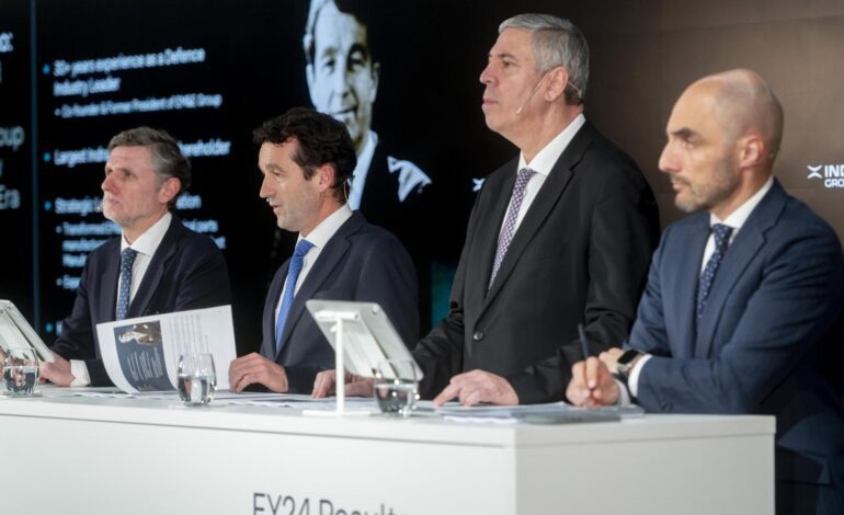 Indra gana un 3,2% menos en el primer trimestre de 2025, pero aumenta sus ingresos, su cartera y su contratación