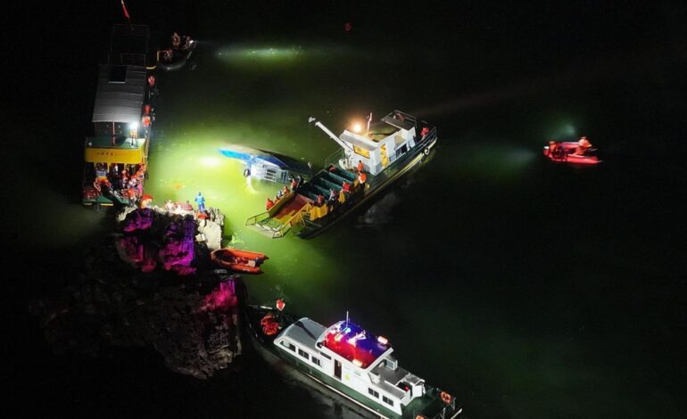 Diez muertos en el naufragio de varias embarcaciones en un río en el suroeste de China