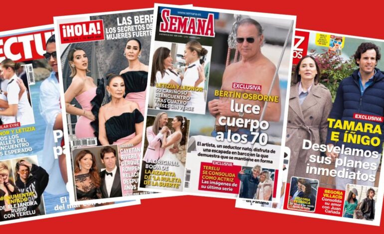 Kiosco rosa: las fotos de Bertín Osborne en un barco y sin camiseta, mientras su hijo con Gabriela Guillén da sus primeros pasos en la costa levantina