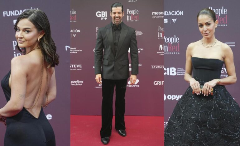 desfile de famosos en la gala solidaria People in Red