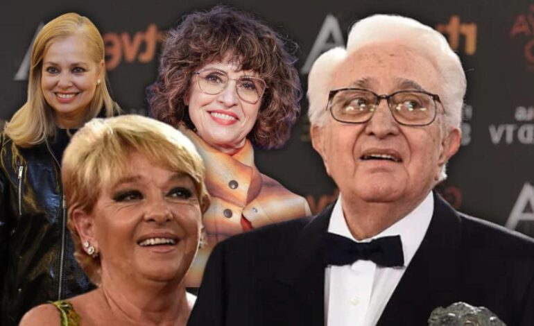 la familia que llora la muerte de Mariano Ozores