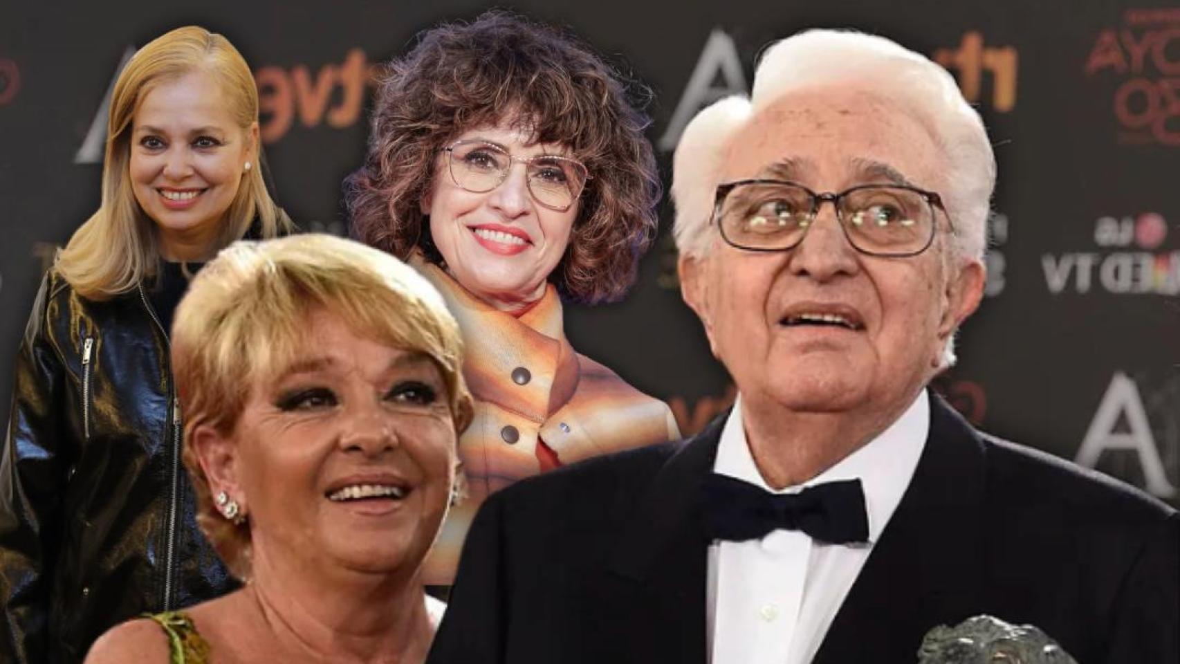 la familia que llora la muerte de Mariano Ozores