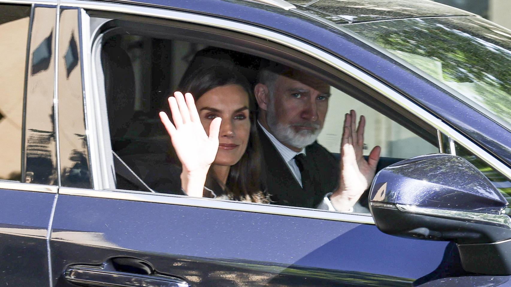 Felipe VI y Letizia acuden a la misa funeral de Serafín Sedano, capellán del Palacio de la Zarzuela, fallecido a los 92 años