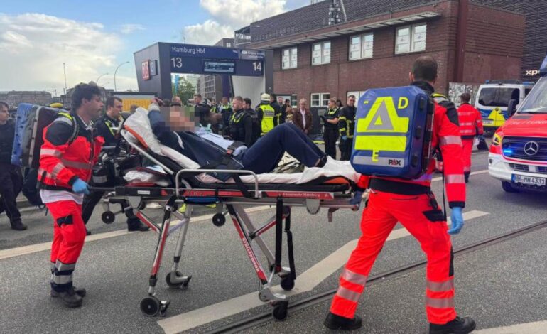 Al menos doce personas heridas tras ser atacadas por una mujer con un cuchillo en Hamburgo