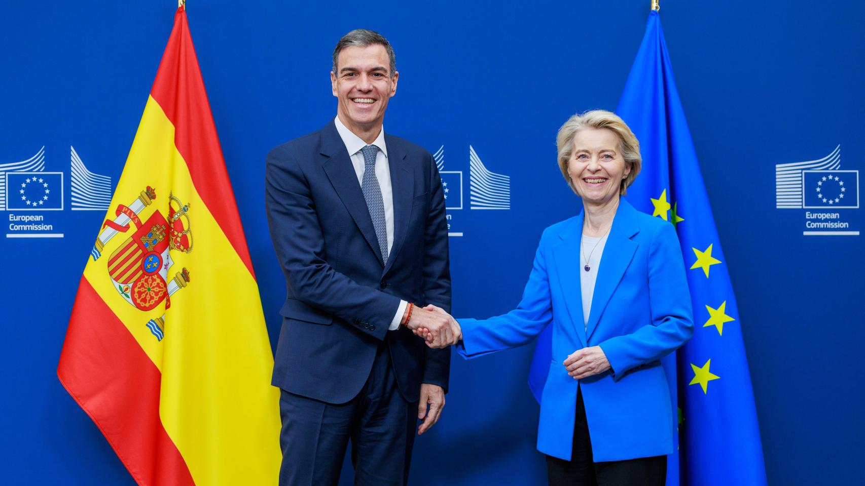 Sánchez aborda con Von der Leyen la guerra de Gaza y los aranceles de Trump el día después del fiasco del catalán