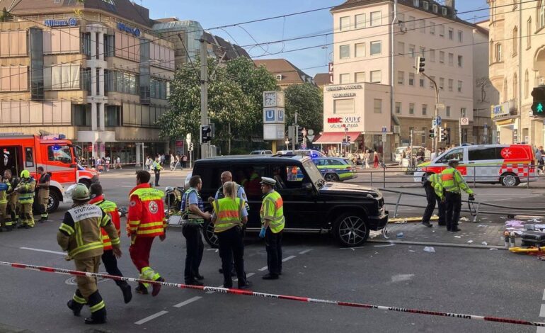 Varios heridos tras un atropello múltiple en el centro de Stuttgart