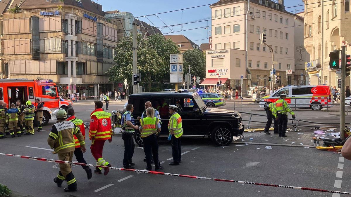 Varios heridos tras un atropello múltiple en el centro de Stuttgart