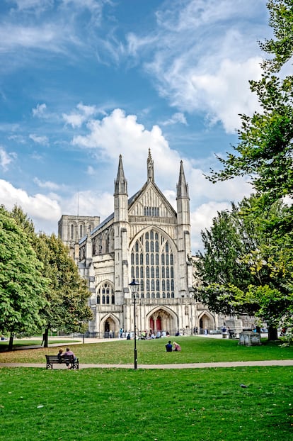 Catedral de Winchester, donde está enterrada Jane Austen.