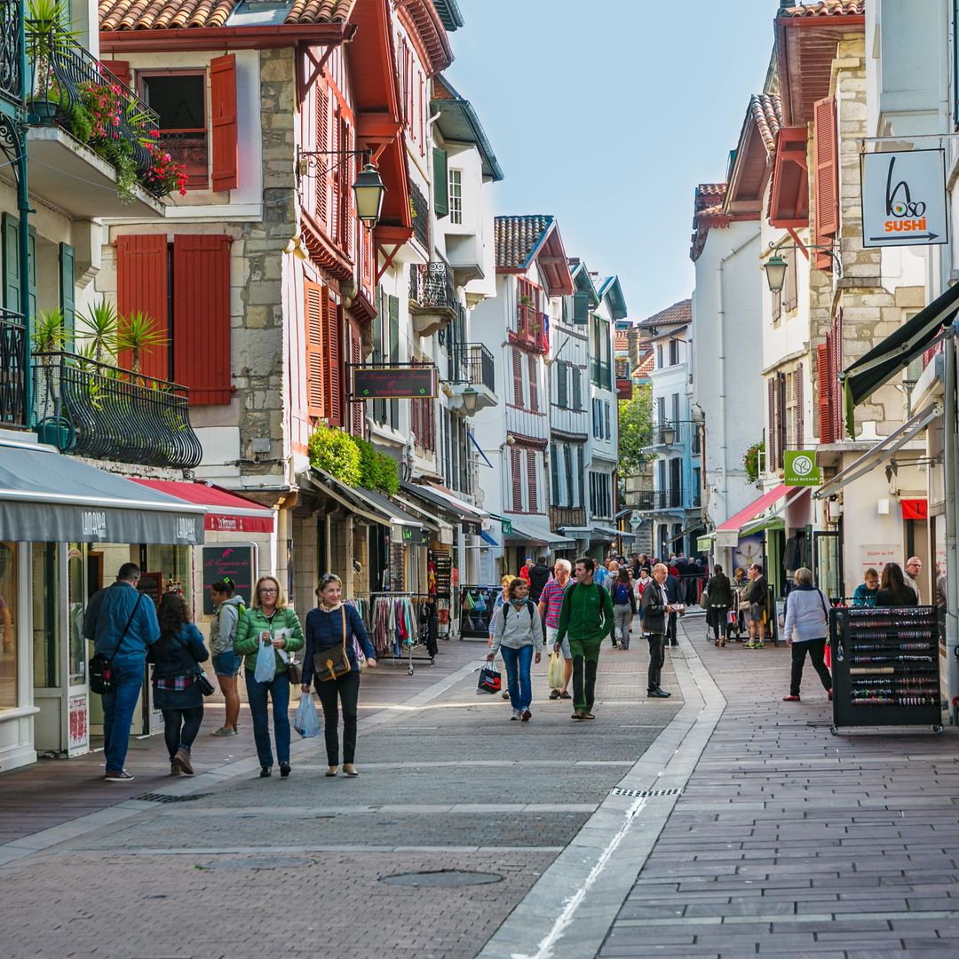 Rue Gambetta, San Juan de Luz, País Vasco Francés, Francia