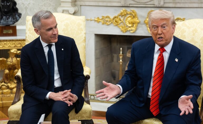Carney recuerda a Trump en la Casa Blanca que «Canadá no está en venta»