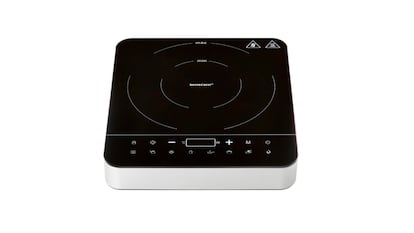 Losas vitro portátiles sobre un fondo blanco