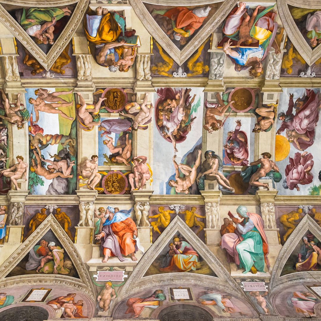 Fresco de Miguel Ángel en la Capilla Sixtina, el Vaticano