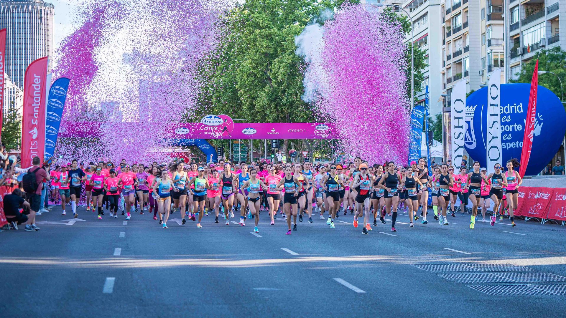 Carrera femenina en Madrid organizada por Asturian Milkish central
